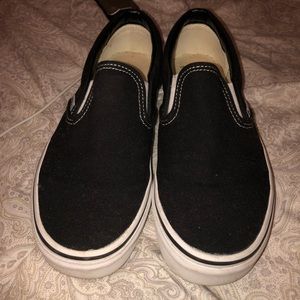 Black slip on vans